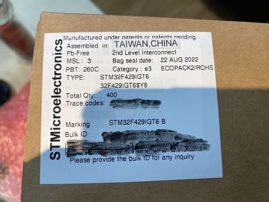 جودة  STM32F429IGT6  LQFP176  SMDIntegrated Circuits MCU Controller Microcontrol مصنع