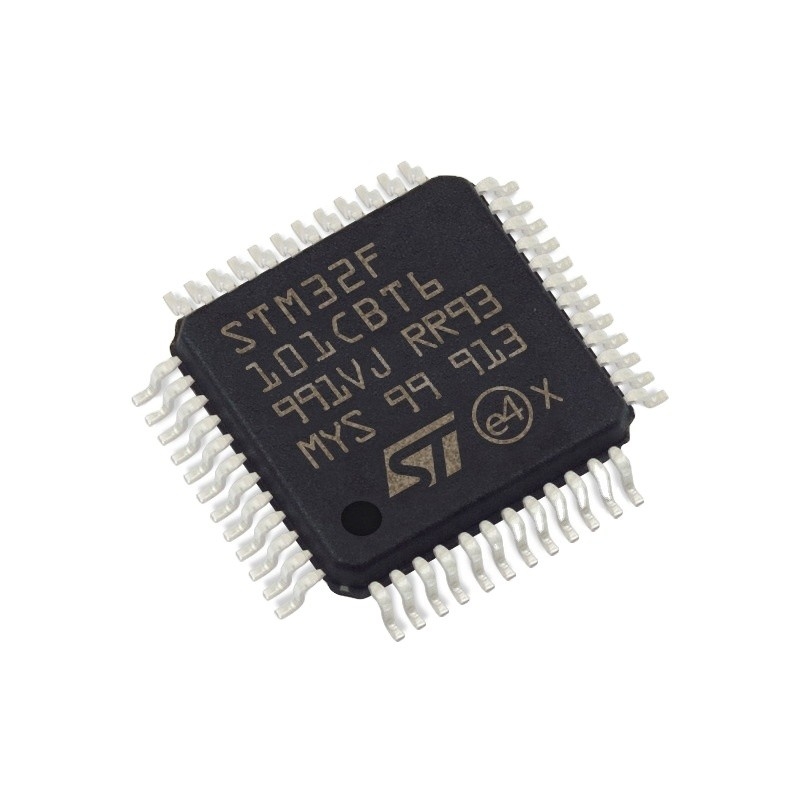 في المخزون ميكروكنترولر IC MCU 32BIT 128KB FLASH 48LQFP الدوائر المتكاملة IC رقاقة STM32F101CBT6