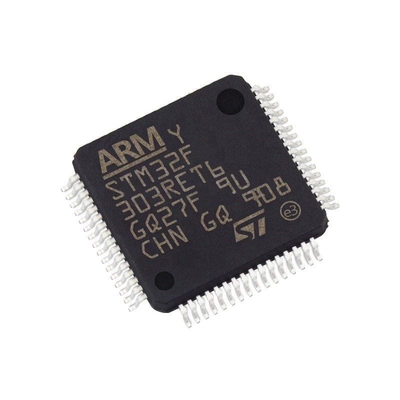 في المخزون ميكروكنترولر IC MCU 32BIT 512KB FLASH 64LQFP الدوائر المتكاملة IC رقاقة STM32F303RET6