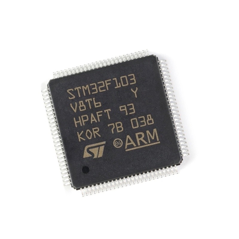 في المخزون ميكروكنترولر IC MCU 32BIT 64KB FLASH 100LQFP الدوائر المتكاملة ic رقاقة STM32F103V8T6
