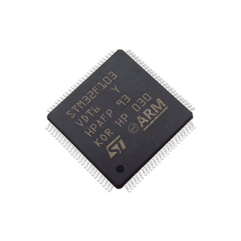 وحدات التحكم الدقيقة والمعالجات في المخزون IC MCU 32BIT 384KB FLASH 100LQFP الدوائر المتكاملة القابلة للبرمجة رقاقة ic STM32F103VDT6