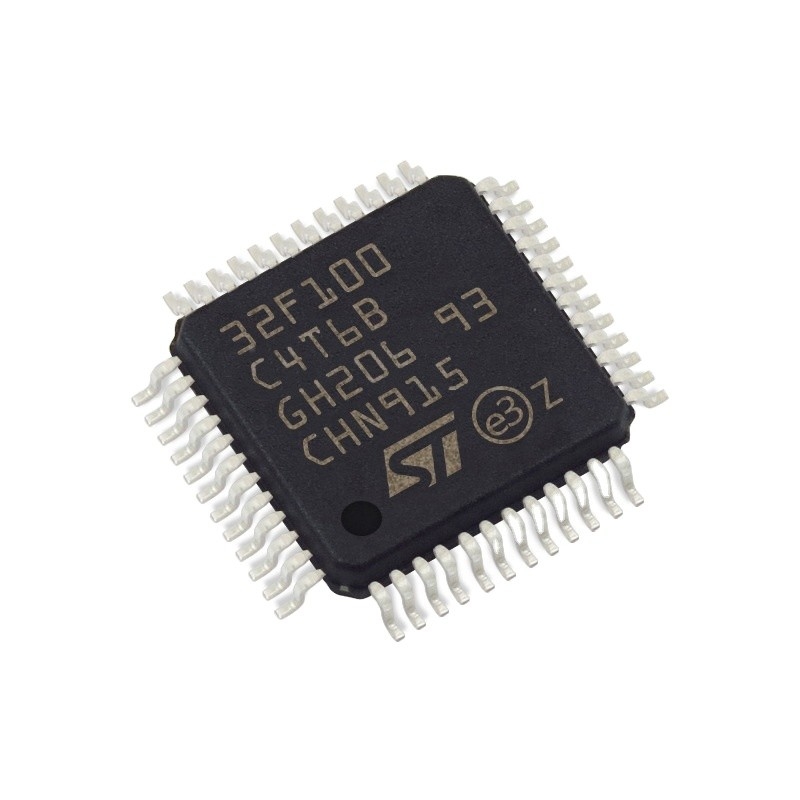 في المخزون ميكروكنترولر IC MCU 32BIT 16KB FLASH 48LQFP الدوائر المتكاملة IC رقاقة STM32F100C4T6B