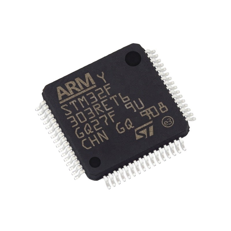 في المخزون ميكروكنترولر IC MCU 32BIT 512KB FLASH 64LQFP الدوائر المتكاملة IC رقاقة STM32F303RET6