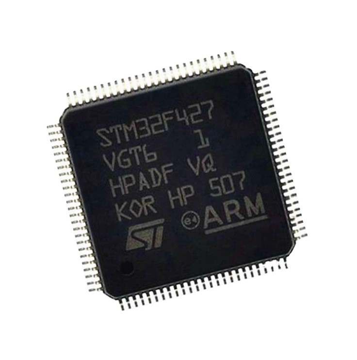 متوفر في المخزون الأصلي STM32F427VGT6 32-Bit STM32f ARM Cortex M4 RISC 512kB Flash 100-Pin LQFP متحكم دقيق IC MCU Chip