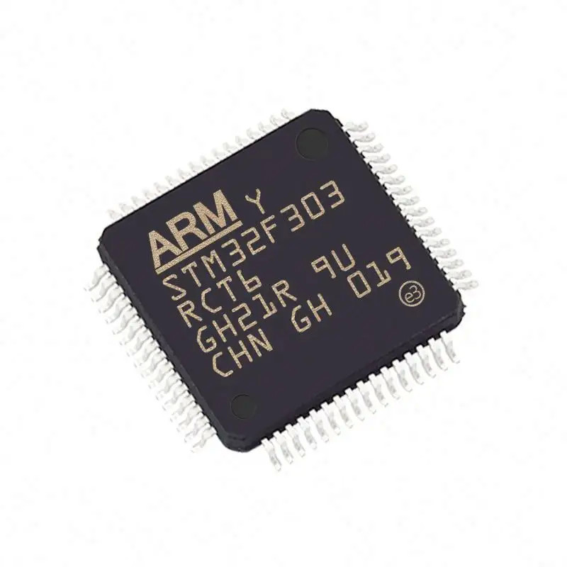في المخزون ميكروكنترولر IC MCU 32BIT 256KB FLASH 64LQFP الدوائر المتكاملة IC رقاقة STM32F303RCT6