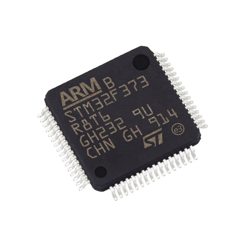 وحدات تحكم ومعالجات في المخزون IC MCU 32BIT 64 كيلو بايت FLASH 64LQFP دوائر متكاملة قابلة للبرمجة رقاقة ic STM32F373R8T6