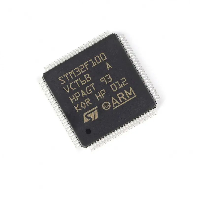 في المخزون ميكروكنترولر IC MCU 32BIT 256KB FLASH 100LQFP الدوائر المتكاملة IC رقاقة STM32F100VCT6B