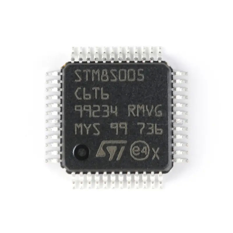 في المخزون ميكروكنترولر MCU 8 بت STM8S STM8 CISC 32 كيلو بايت فلاش 3.3 فولت / 5 فولت 48-Pin LQFP مكون إلكتروني STM8S005C6T6