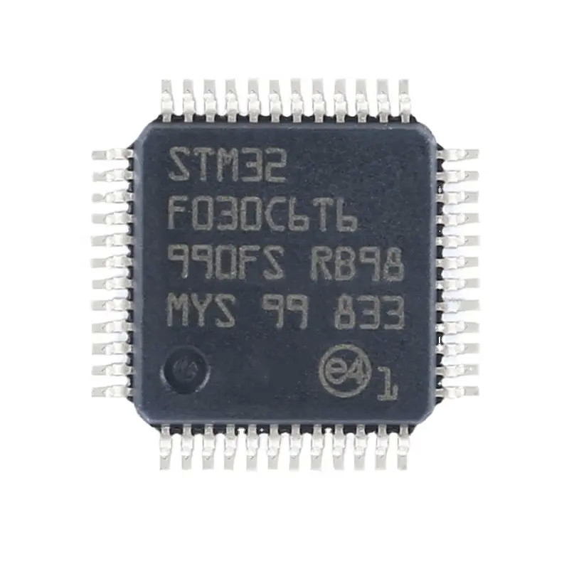 في المخزون ميكروكنترولر IC MCU 32BIT 32KB FLASH 48LQFP المكونات الإلكترونية الدوائر المتكاملة رقائق بغا STM32F030C6T6