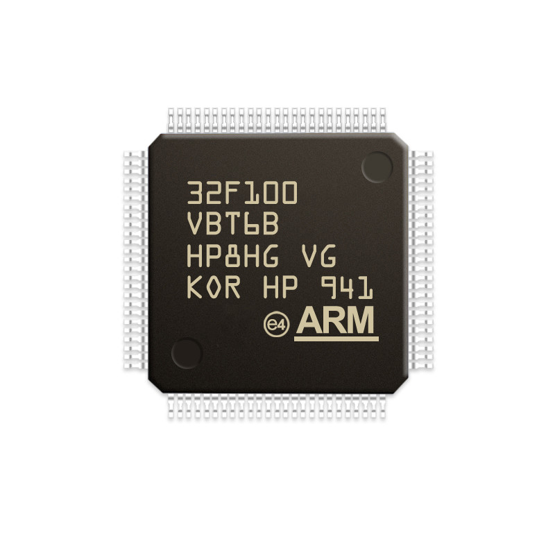 Chuangyunxinyuan STM32F100VBT6B الجودة في المتجر مكون إلكتروني الدوائر المتكاملة MCU متحكم LQFP100 STM32F100VBT6B