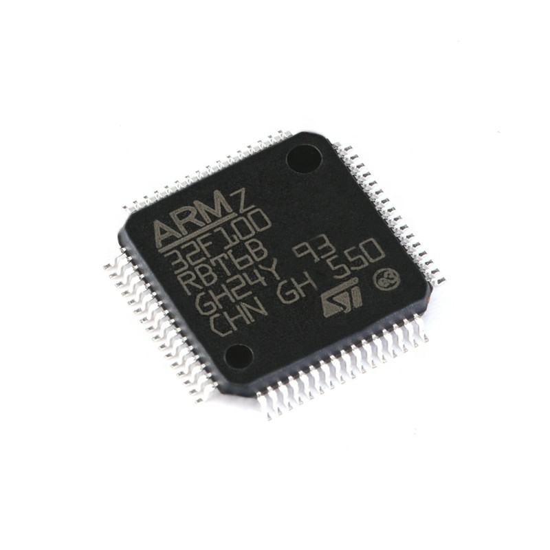 Chuangyunxinyuan جديد وأصل IC MCU 32BIT 128KB فلاش مكون إلكترونيات 64LQFP STM32F100RBT6B