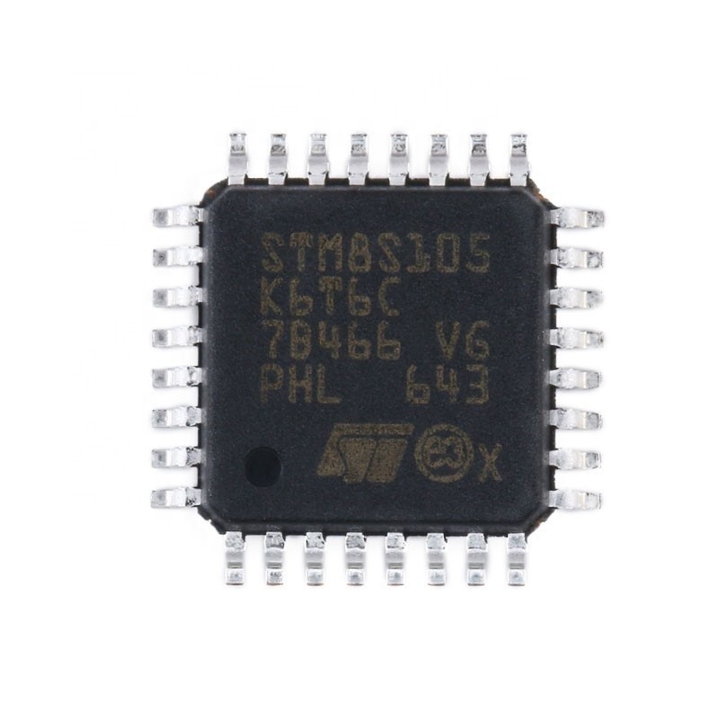 مكونات الدوائر المتكاملة من Chuangyunxinyuan BOM LQFP32 وحدات التحكم الدقيقة المدمجة الأصلية رقائق IC STM8S105K6T6C