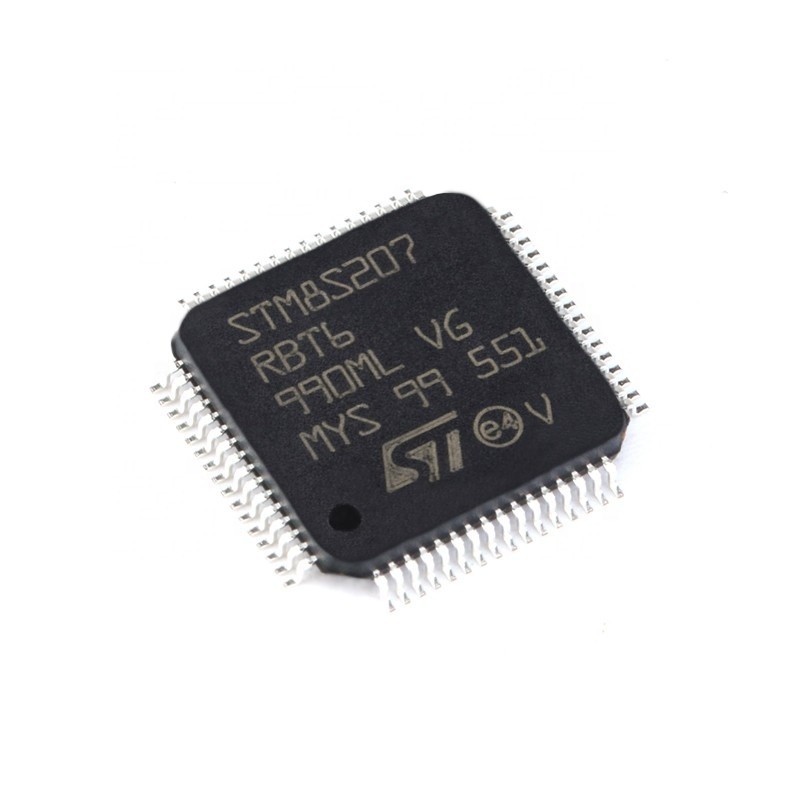 مستلزمات كهربائية جديدة ومبتكرة من Chuangyunxinyuan IC MCU 8BIT 128 كيلو بايت فلاش 64LQFP STM STM8S207RBT6