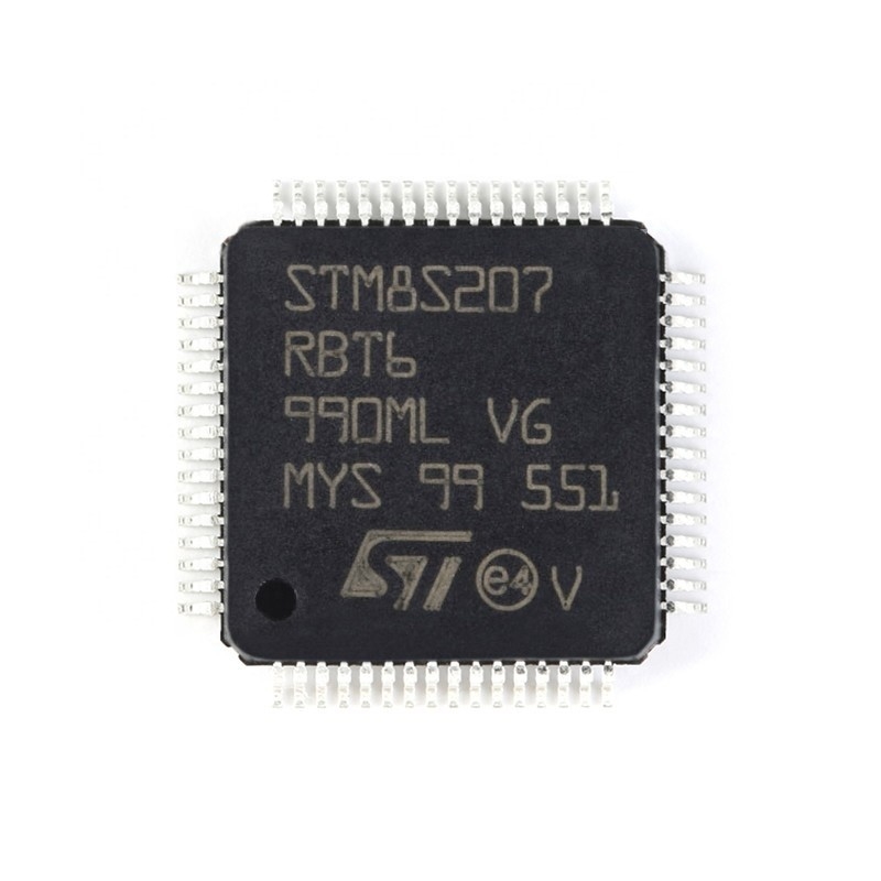 مستلزمات كهربائية جديدة ومبتكرة من Chuangyunxinyuan IC MCU 8BIT 128 كيلو بايت فلاش 64LQFP STM STM8S207RBT6