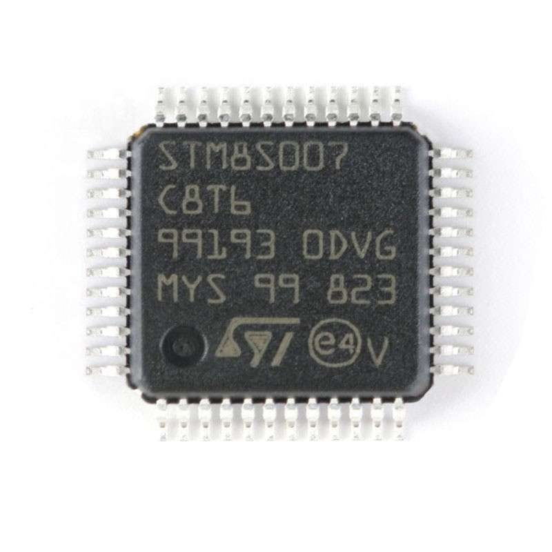 Chuangyunxinyuan جديد وأصل IC MCU 8BIT 64 كيلو بايت فلاش جديد 48LQFP متحكم STM8S007C8T6