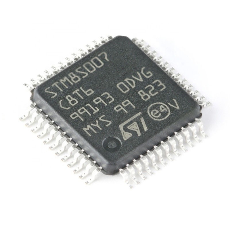 Chuangyunxinyuan جديد وأصل IC MCU 8BIT 64 كيلو بايت فلاش جديد 48LQFP متحكم STM8S007C8T6