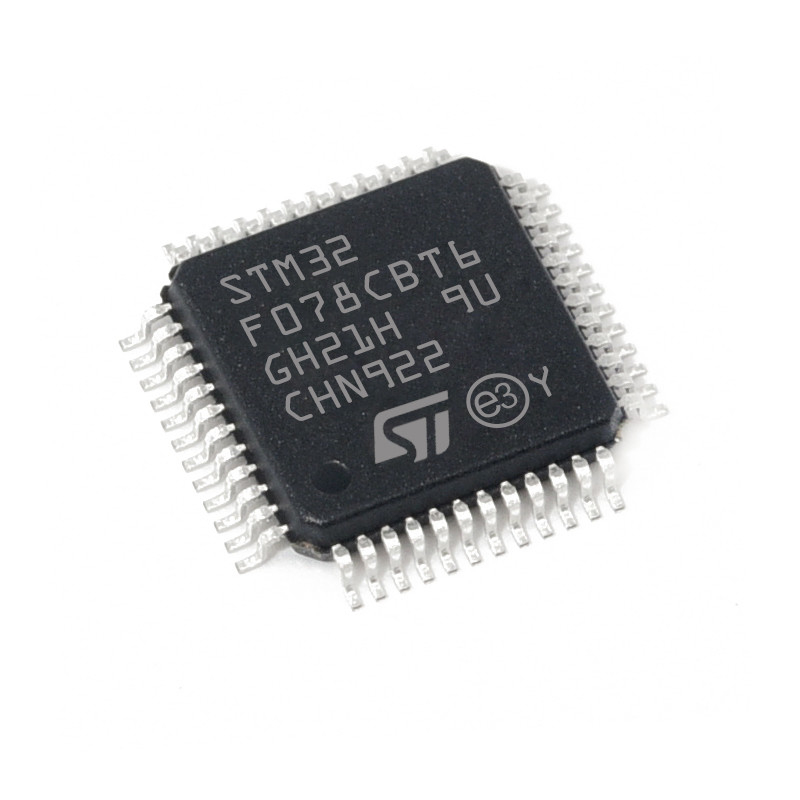 العلامة التجارية الجديدة المكونات الإلكترونية الأصلية المتكاملة متحكم الدائرة IC STM32F078CBT6 رقاقة