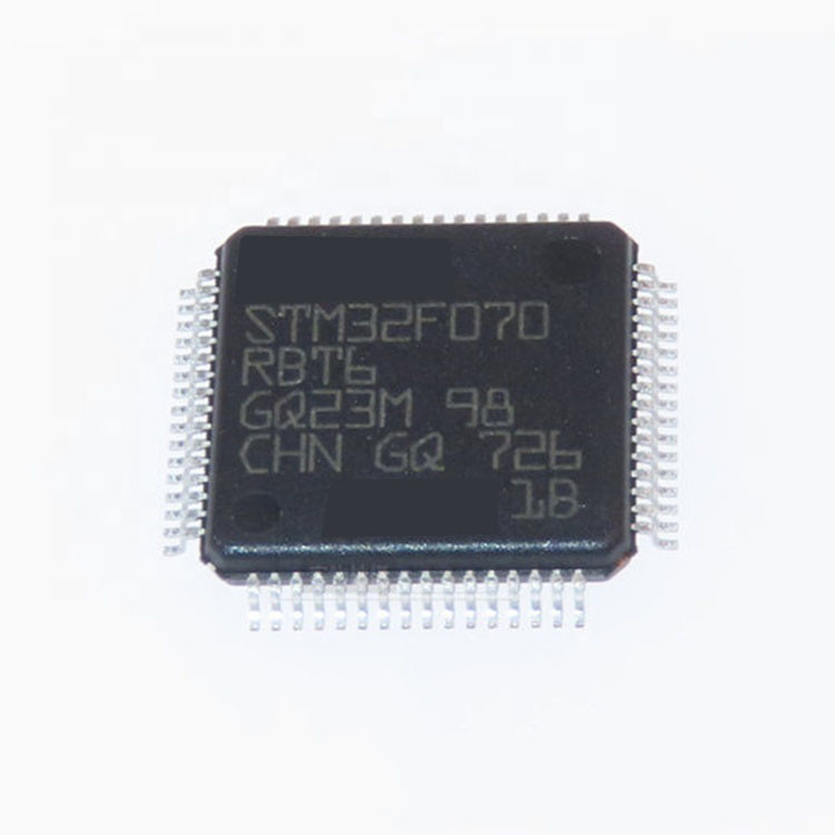 Chuangyunxinyuan جديد أصلي STM32 STM32F070 الدوائر المتكاملة ذاكرة فلاش 32 بت متحكم STM32F070RBT6 IC