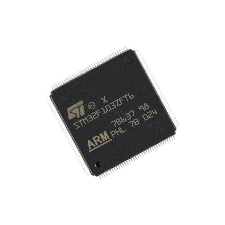 رقاقة IC جديدة وأصلية STM32F103 Cortex M3 32bit CPU 72MHz ذاكرة برنامج 768KB 144 LQFP STM32F103ZFT6
