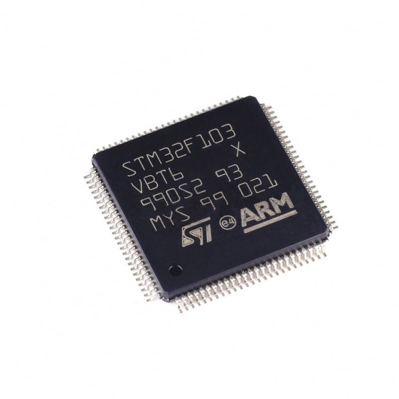 Chuangyunxinyuan Bom Service المكونات الإلكترونية Stm32f103 32 بت متحكم دقيق اللحاء M3 128k فلاش Lqfp100 STM32F103VBT6 IC في المخزون